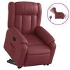 VidaXL Electric Recliner, Relaxation Chair with Backrest, Seat with Armrests Living Room, Modern, Red 3205282