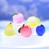 10Pcs/lot Multicolors Luminous Fruit Miniatures Glow In the Dark Resin Ornaments Fairy Garden Decoration Micro Landscape
