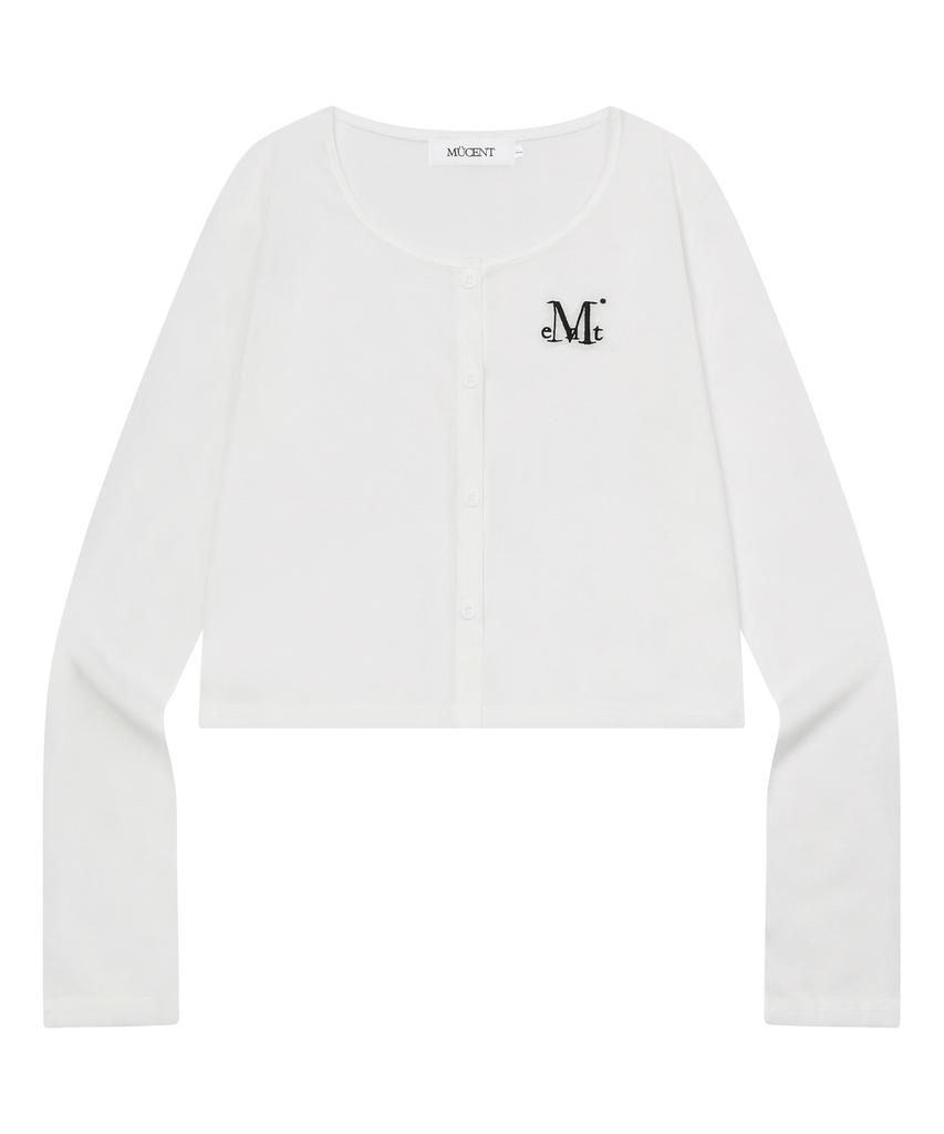 Mucent [Summer] Libeo Button Crop Slim Cardigan (3 Colors)