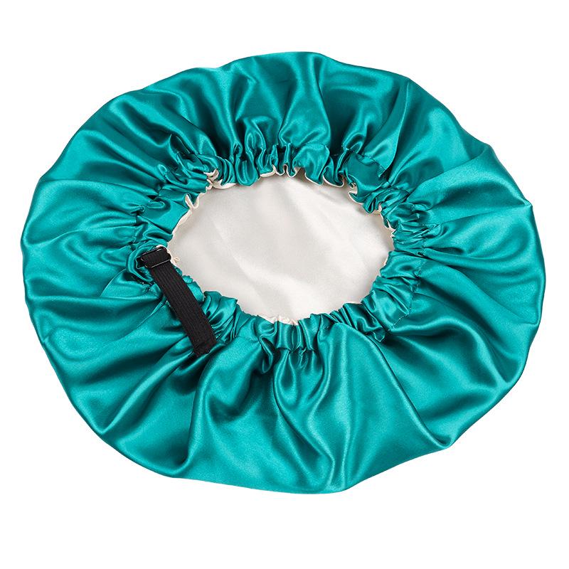 Reversible Satin Sleep Cap - Double-Layer, Adjustable Faux Silk Hair Care Cap