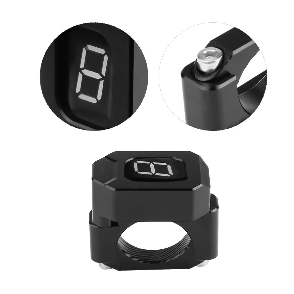 Motorcycle Gear Indicator Holder Fit 22mm-28.6mm, Keenso Universal Speed Gear Display Indicator Holder Bracket