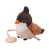 Magnetic Canary Plush Toy 13cm Realistic Finch Bird Lovely Bird Series Figurine Soft Stuffed Animal for Kids Collectors