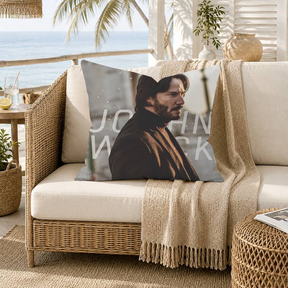 MMovie Character JJohn WWick Pillow Case for Sofa Living Room Home office Decor Protective Cover