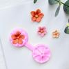 Silicone Polymer Clay Cutters Pink Flower Petals Clay  Polymer Clay Accessories