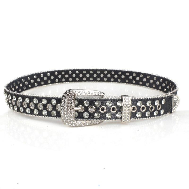 Bling Bling Cowboy Cowgirl Waist Belt Jeans Skirt Full Rhinestone Belt for Teens
