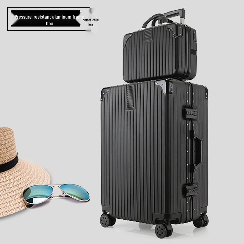Xiao Yan Vintage Aluminum Frame Hardshell Luggage 32 inch