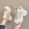 Inner Height Increase New Breathable Dad Shoes Platform Mesh Small Sports and Leisure Shoes