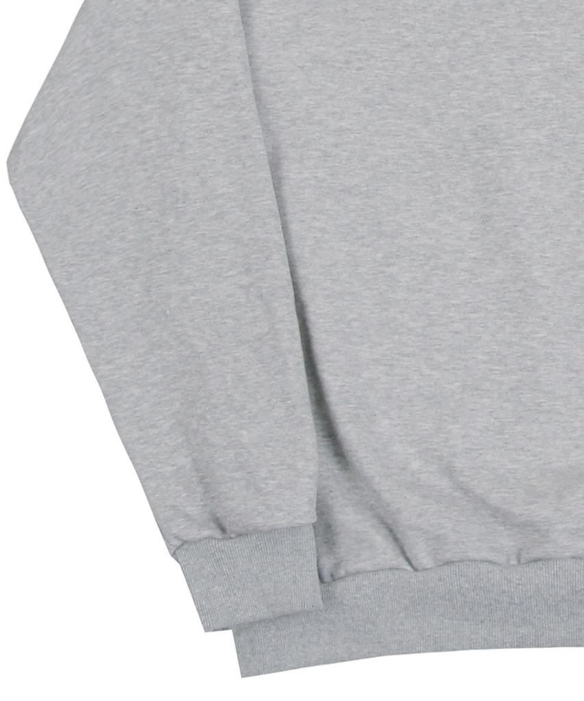 GRAVER [Unisex] Elbow Flame Smile Sweatshirt_Gray