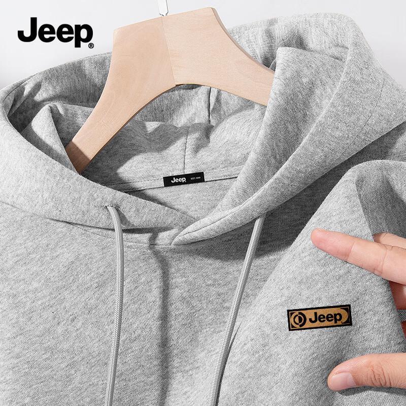 Jeep Men's Casual Hooded Pullover Sweatshirt