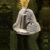 Ornament Bells Metal Angel Wings Christmas Tree Bells Silver with Ribbon Christmas Tree Pendant Hanging Festive