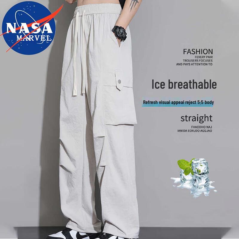 

NASA MARVEL Men s Ice-Feel Loose Straight-Leg Cargo Pants XL