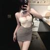 Pure Desire Spice Girl Lace Bow Neck Lapel Sexy Hollow Backless Slim Lingerie