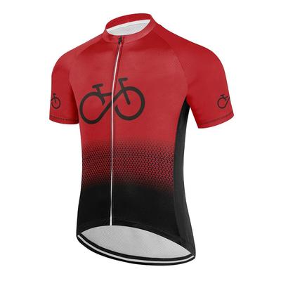 Men's Cycling Jersey: Gradient Bike Graphic, Quick Dry, Moisture Wicking, Breathable Short Sleeves MTB Mountain Bike Shirt For Biking & Riding Sports