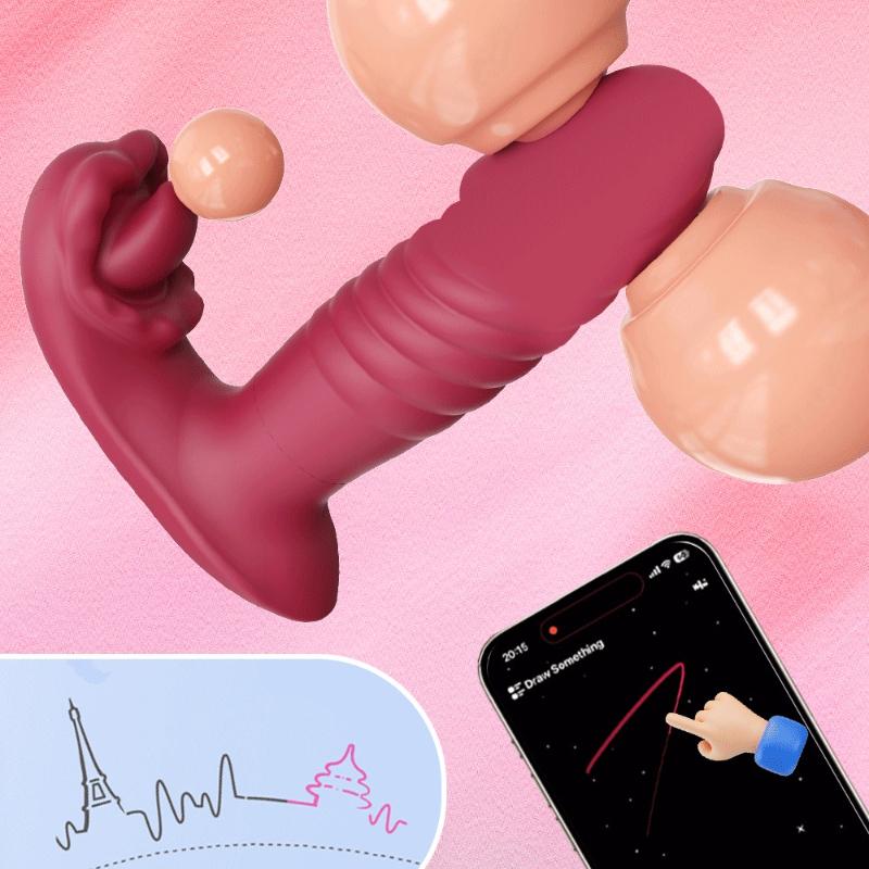 2026 Sexy Adult Female APP Bluetooth Control Vagina Vibrator Female Clitoris Stimulator Dildo Vibrator Adult Sex Toys for Women 18+ Insert Masturbator