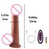 Thrust Realistic Dildo Vibrator 9 Telescopic 10 Vibration Modes Heating Remote Control Adult Sex Toy G-spot Vibration Stimulation With Suction Cup