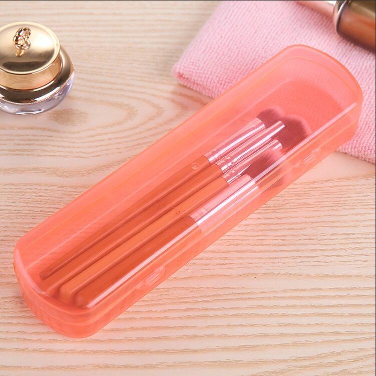 Creative Candy Color Transparent Toothbrush/Pencil Case - Washable & Protective