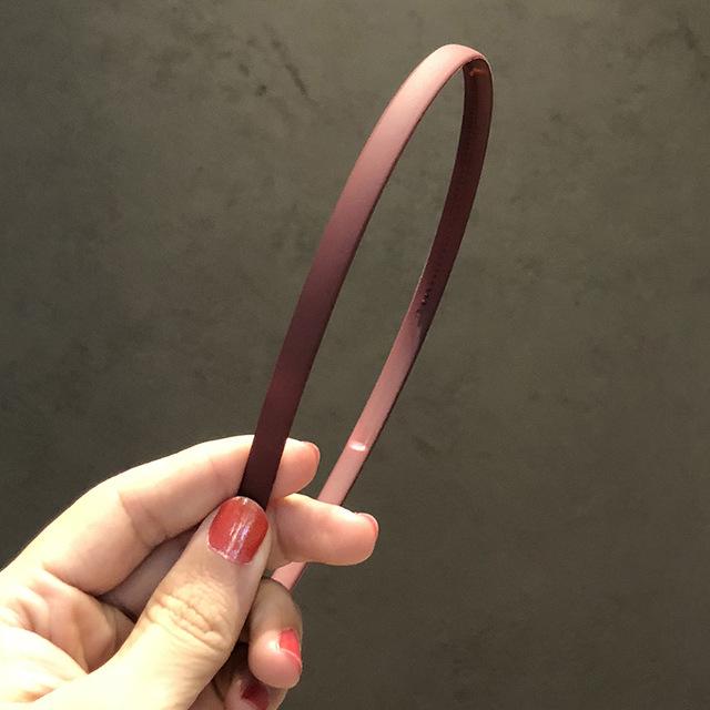 Vintage Headbands for Hair Woman Hair Band Simple Candy Color Chain Bezel for Hair Hair Hoop Headband Bezel Hair Accessories