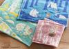 Miyamoto Towel JIKAN STYLE MOOMIN Triple Gauze 25 x 25 05863 Handkerchief, Art, Beige, Approx. cm,