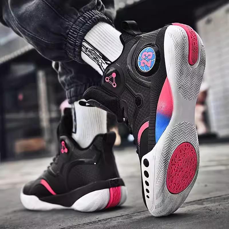 Children's mandarin duck shoes men's summer breathable youth pink basketball shoes boys' sports shoes