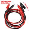 2x Clips Electrical Test Leads Set 15A-Jumper Wires With Copper Clips