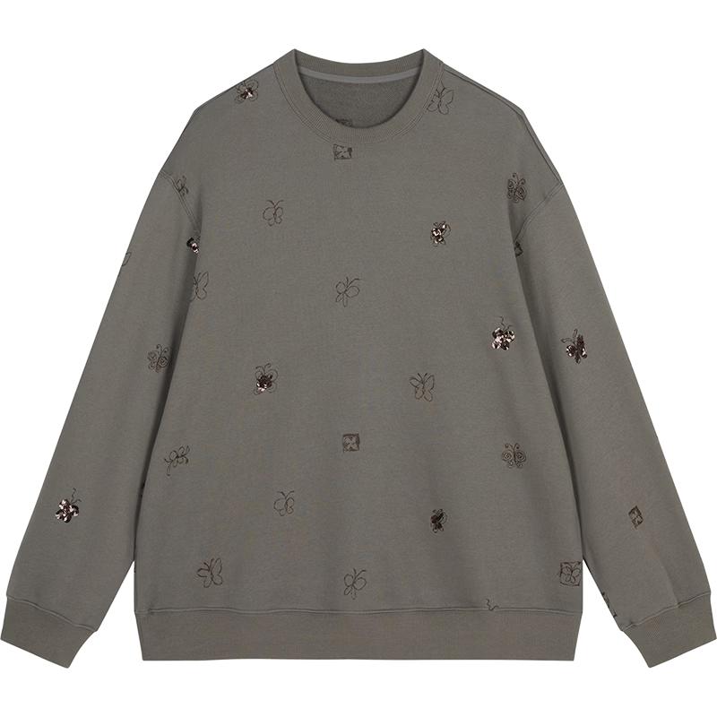 JNBY 24 Autumn Loose Crew Neck Sweatshirt