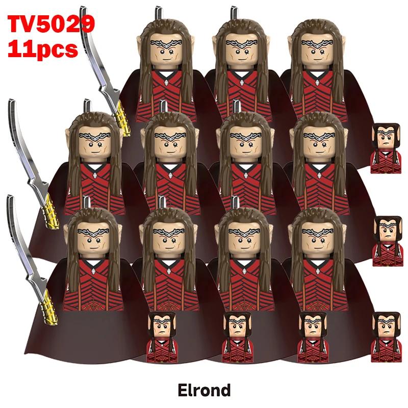 11pcs Medieval Elf Figures Orc Army Soldiers Vargr Raider Knights Building Blocks Bricks DIY Assemble War Toy Gifts for Kids Boy