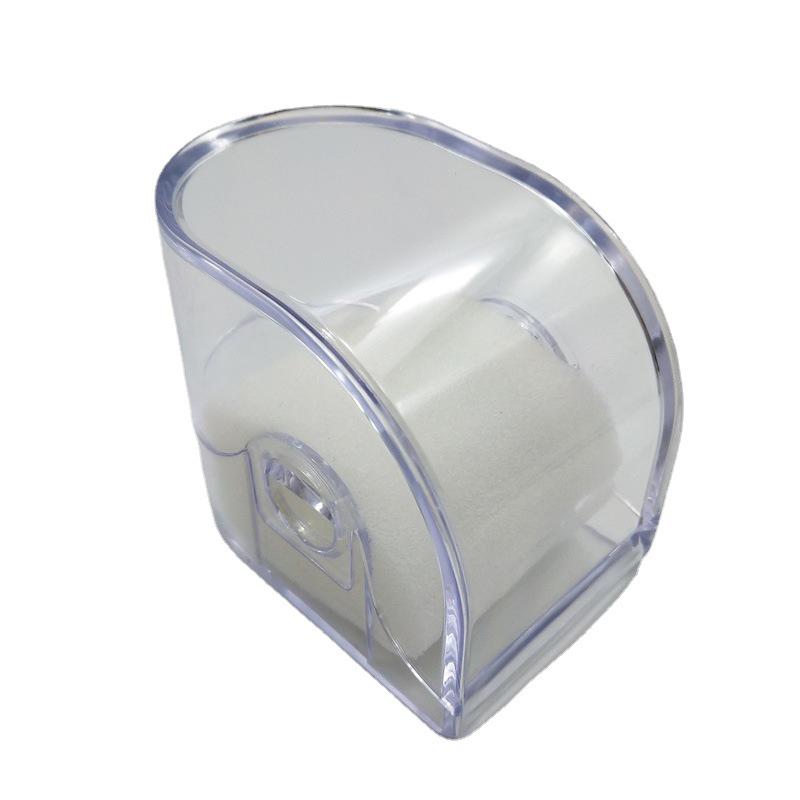 Transparent Plastic Watch Box with Hanging Hole, Square Design, Single Piece Storage with Lid and Base
