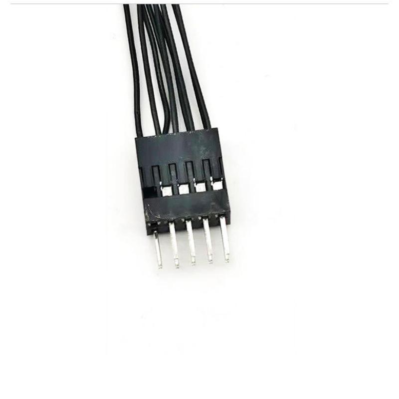1Pcs Reset Desktop Power On/Off Dual Control Cable Pc Motherboard Switch Jumper 9-Pin 1 To 2 Line Splitter Switch