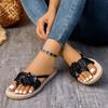 Fashion 2025 New Women Slippers Fashion Bohemian Flower Flat Shoes Luxury Sports Sandals Designers Outdoor Beach Slippers Slides Women