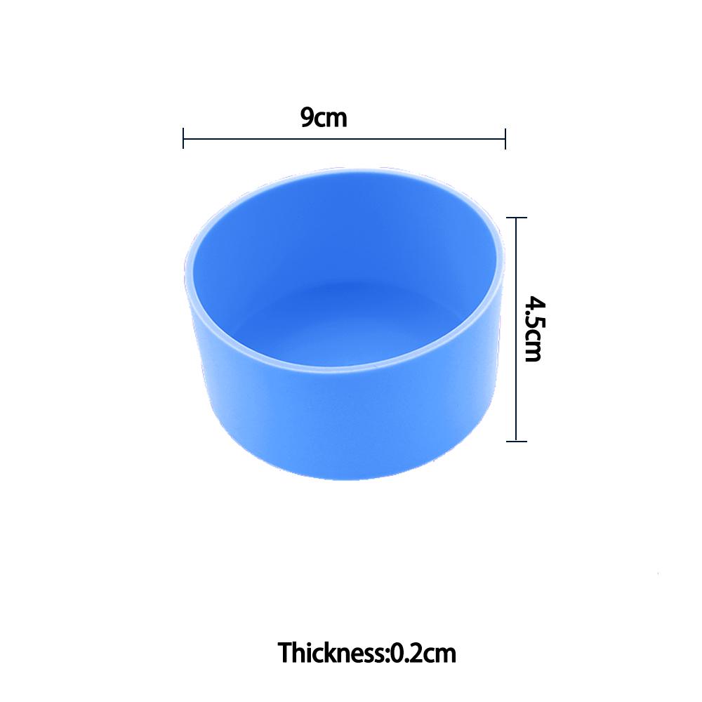 

For Better Life 1Pc 9cm Soft Silicone Cup Bottom Sheath Protector Sleeve For Glass Water Tea Bottle Anti Damage Accessories