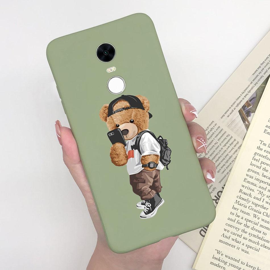 Cute Cartoon Case For Xiaomi Redmi 5 Plus Case Soft Painted Matte Silicone Back Cover For Redmi5 Plus Redmi 5+ Phone Cases Funda