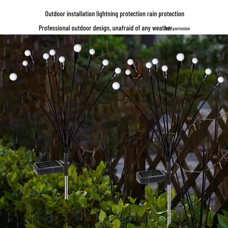 LED Solar Swaying Firefly Garden Lights