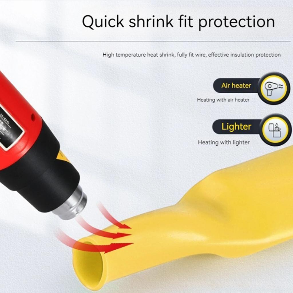 580pcs Boxed Color Heat Shrink Tube, 2 Times Heat Shrink Tube Wire Protection Repair Insulation Sleeve