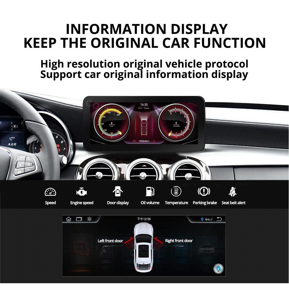 10.25'' 6+128G Android13 Car Multimedia Player For Mercedes A Class W176 LHD 2013-2018 NTG 4.5 5.0 Carplay GPS Navi BT