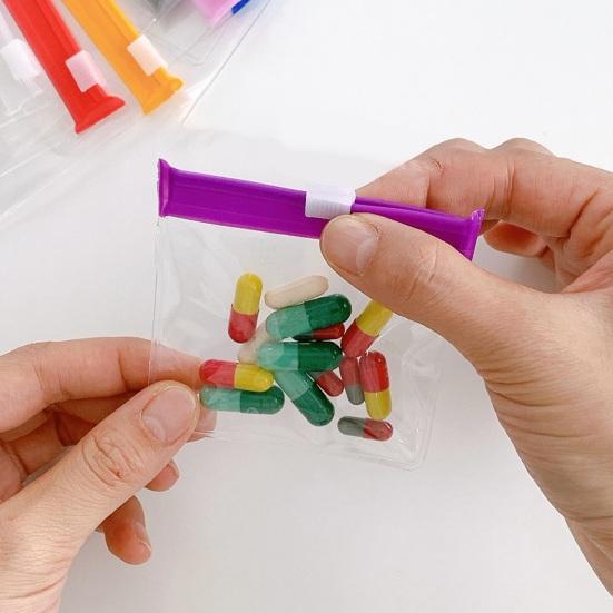 7Pcs Pill Organizer Storage Bag Set BPA Free Transparent Design Waterproof Reusable Self Sealing Medicine Bags