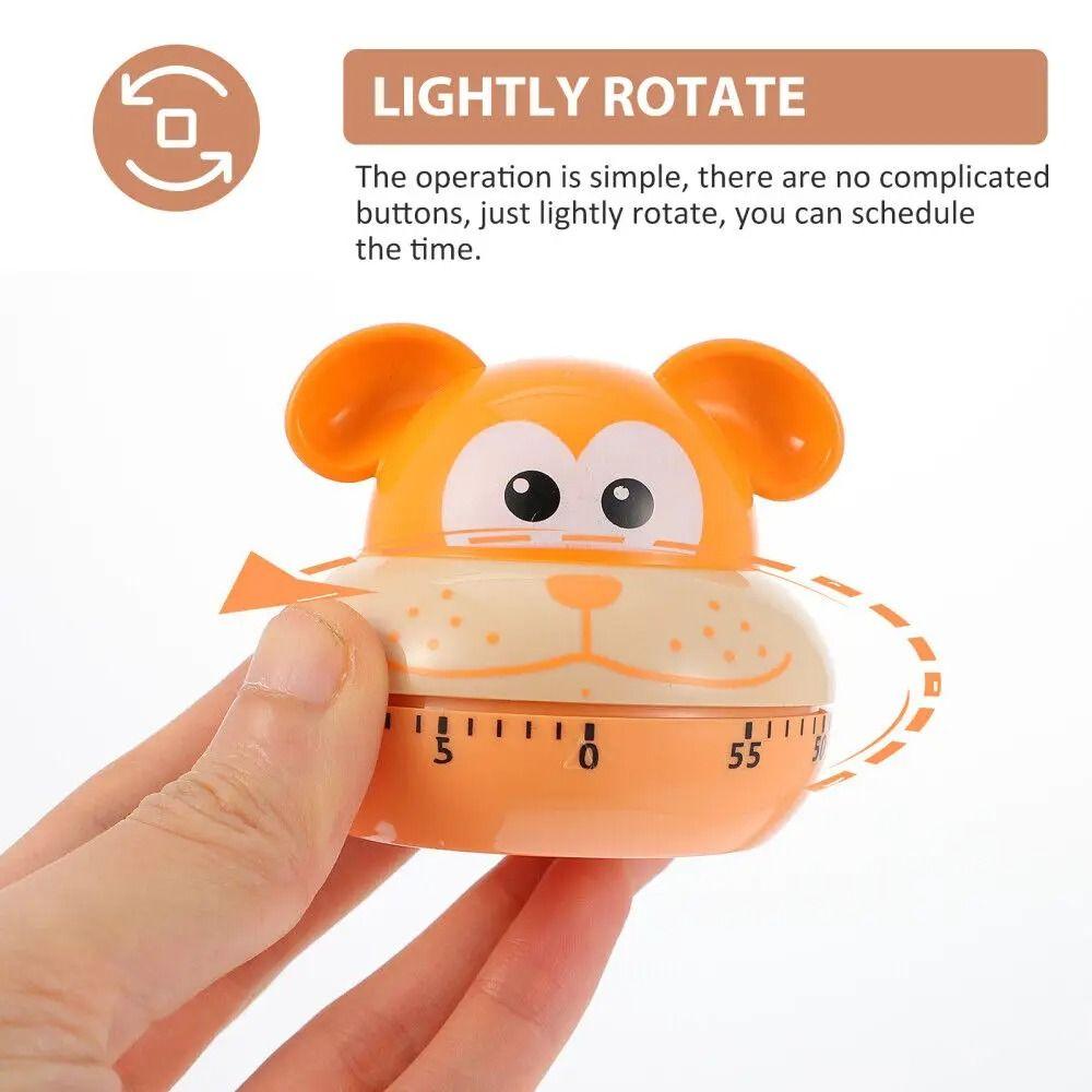 60Minutes Animal Mechanical Timer Cartoon Time Management Tool Cooking Timer  Kitchen Cooking