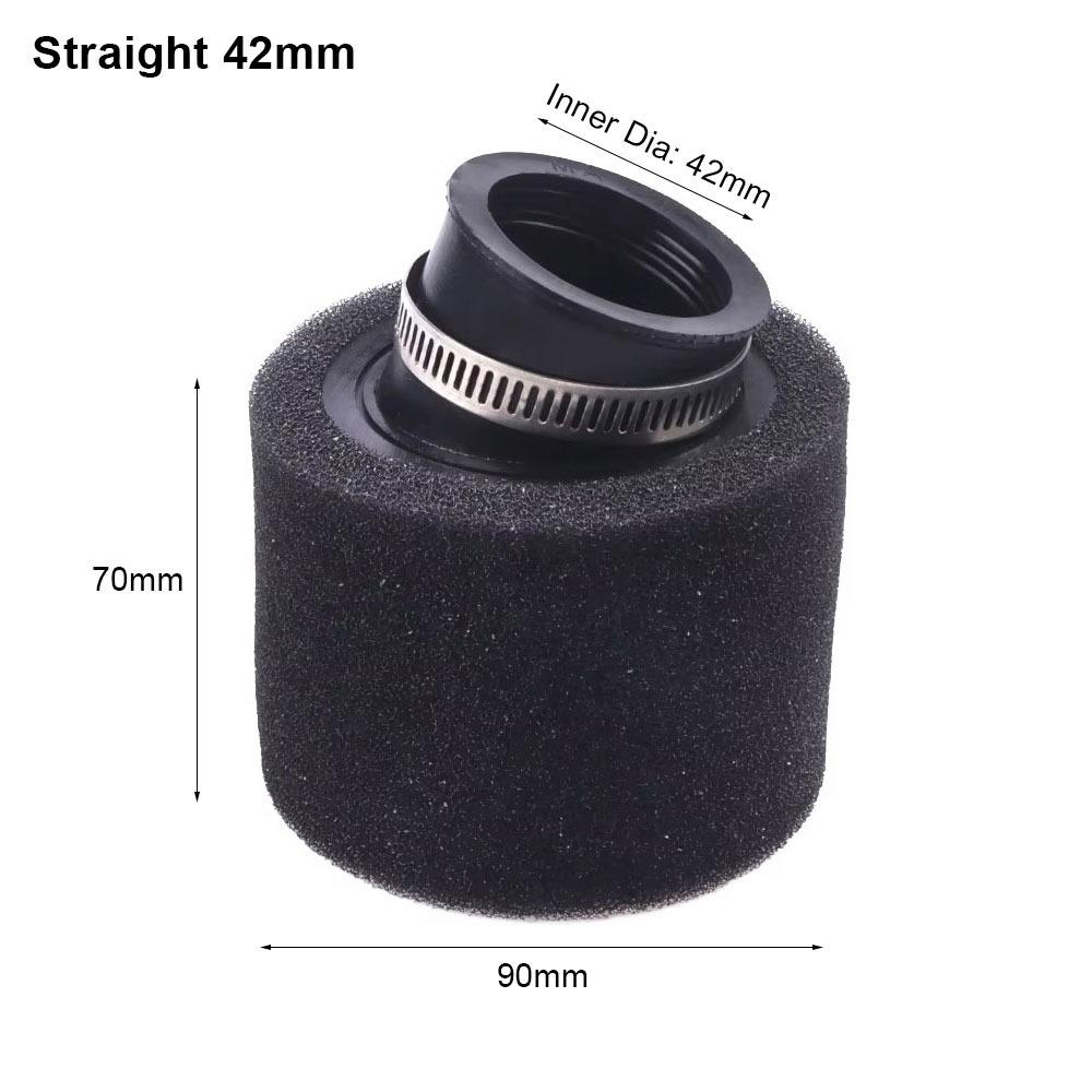 1Pcs Black Red Foam Air Filter 35/38/40/42/45/48mm Straight Elbow Dirt Pit Parts Universal Sponge Cleaner Air Filters 7