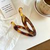 Leopard Print High-Grade Banana Clip for Women - Vertical Hair Accessory