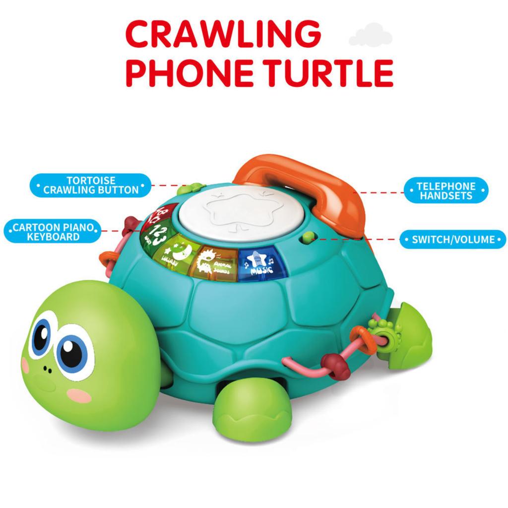 Children's Puzzle Music, Intelligent Obstacle Avoidance Trtoise For Babies Learning To Walk
