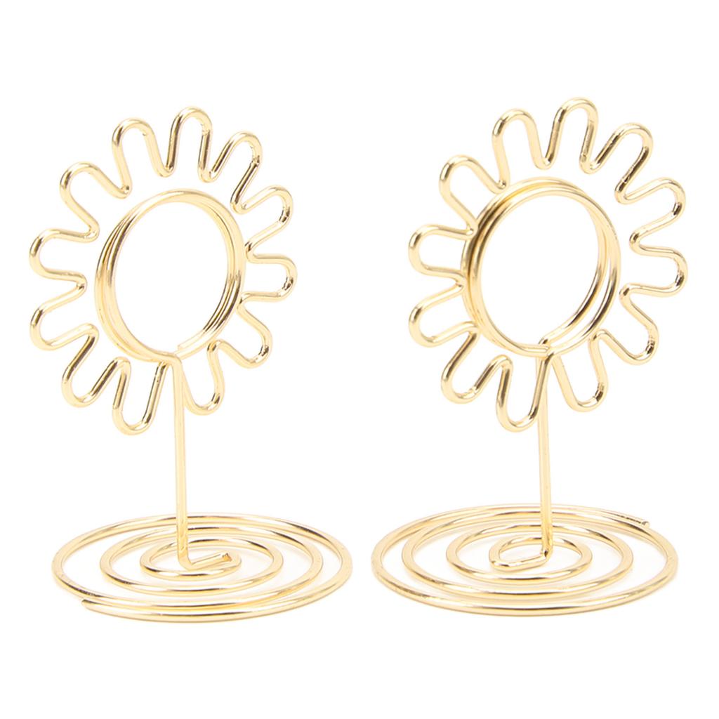 20 KS Drátěný Stolní Držák na Obrázky Fotografie Pozlacený Povrch Opakovaně Použitelný Stolní Držák na Karty na Svatbu Výročí Oslavu Zlatý