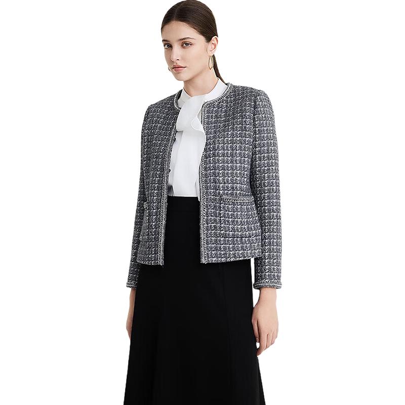 

Женский твидовый жакет с плетеным краем от PORTS XS