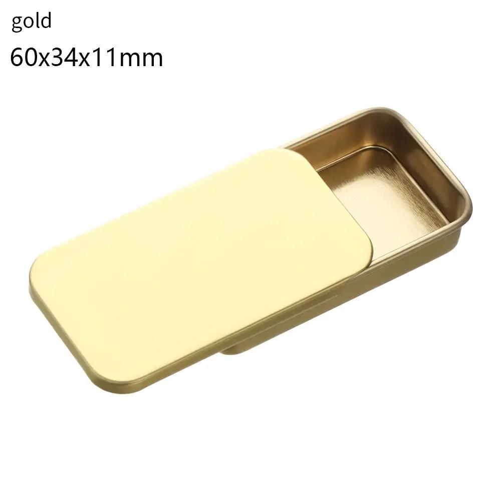 1 PC Mini Tin Metal Box Sealed Jar Packing Boxes Jewelry Candy Box Small Storage Cans Coin Earrings Headphones Gift Box