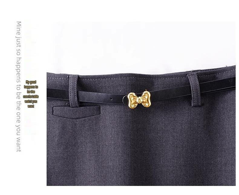 Women’s 2025 High-Waisted Slimming Midi Skirt – New Petite Spring Style