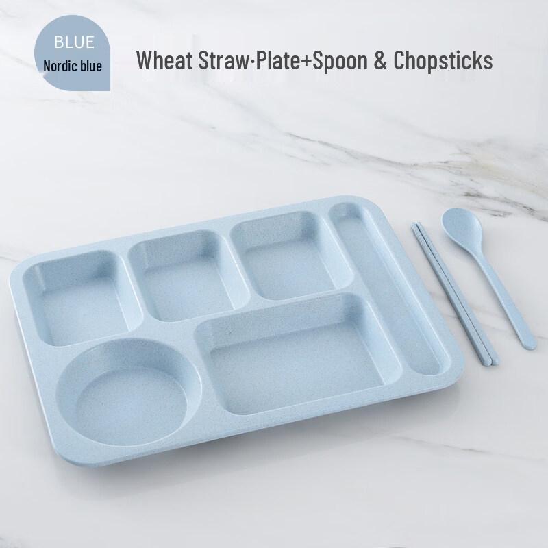 Скандинавский секционный обеденный набор из пшеничной соломы