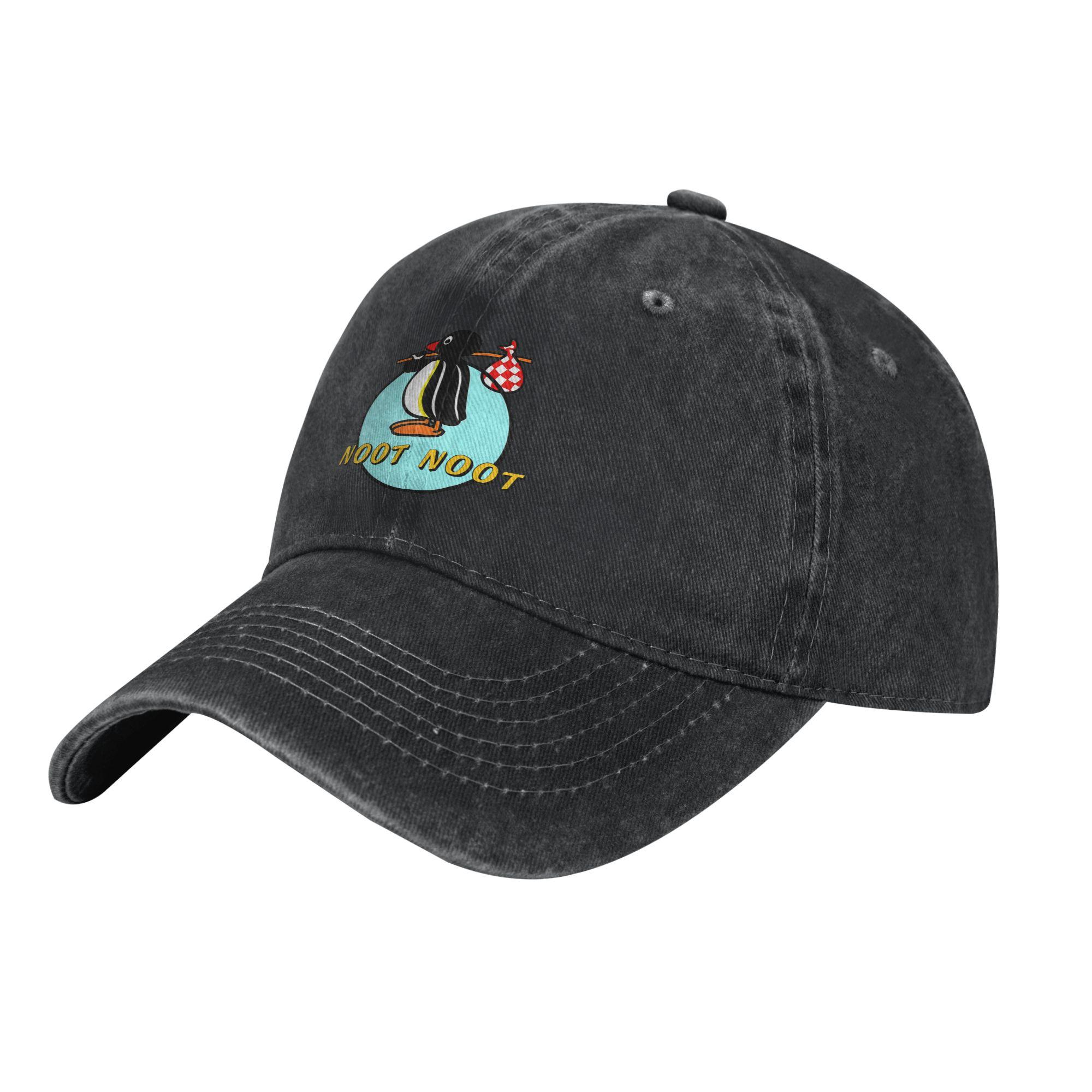 

Send Noots Baseball Caps Vintage Distressed Washed Pingu Pinga Penguin Snapback Hat Unisex Outdoor Workouts Gift Caps Hat One Size