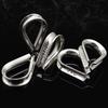 10Pcs Cable Wire Rope Protective Sleeve Triangular Cable Clamps Heavy Duty Thimble Rigging Accessory Fixing Workpiece