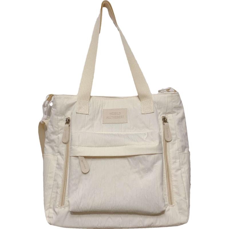 Light and casual large-capacity messenger bag, fresh and sweet foreign shoulder bag, student tutoring handbag in class