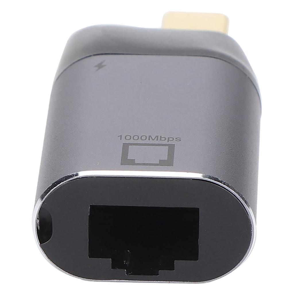 TypeC Male to RJ45 Female Adapter Portable TypeC to RJ45 Adapter Compatible for Windows Android OS X