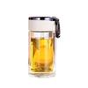 YOTU Portable Double-Layer Glass Tea Infuser Bottle