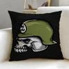 Classic Brand Metal Mulisha Cushion Cover Soft & Easy-Wash Pillow Case – Versatile for Couch, Bed, Travel and Office